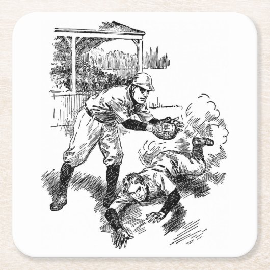 Klassieke Baseball Onderzetter set (Voorkant)