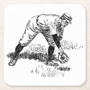 Klassieke Baseball Onderzetter set