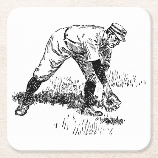 Klassieke Baseball Onderzetter set (Voorkant)