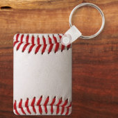 Klassieke Baseball Steek Custom Naam en Nummer Sleutelhanger (Achterkant)
