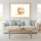 Klassieke Baseball Waterolor Art Poster
