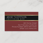 Klassieke Basic Business_Card voor elk beroep Visitekaartje (Voorkant)