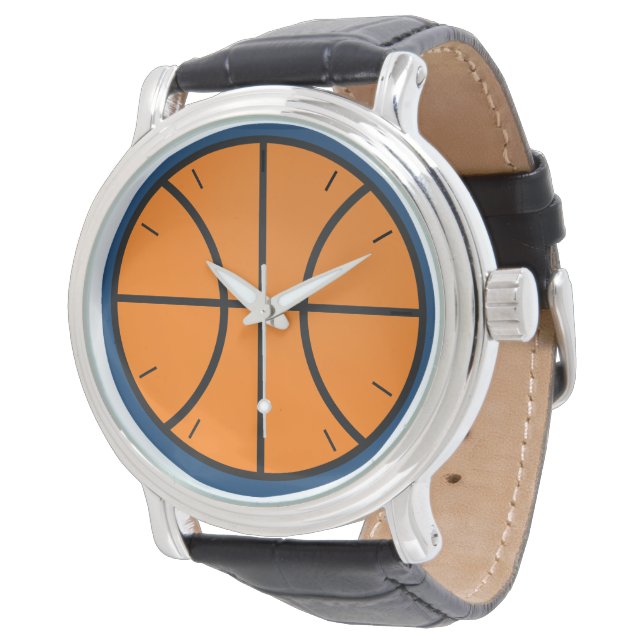 Klassieke Basketbal Horloge (Gekanteld)