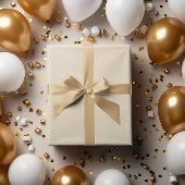 Klassieke Batch: Champagne Wrapping Paper Roll Cadeaupapier