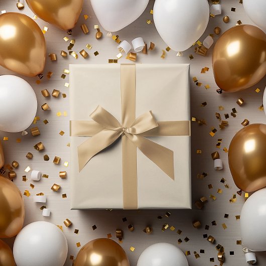 Klassieke Batch: Champagne Wrapping Paper Roll Cadeaupapier