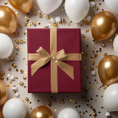 Klassieke Batch: Deep Bourgogne Wrapping Paper Rol Cadeaupapier