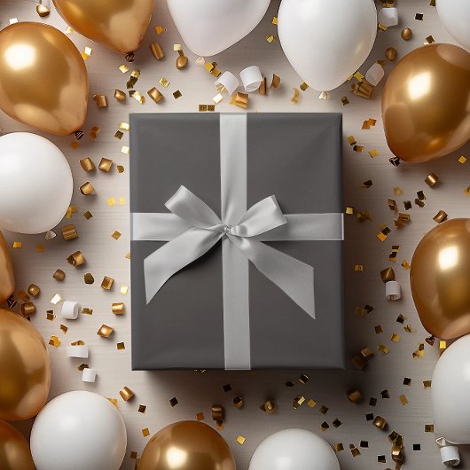 Klassieke Batch: Donkergrijs wikkelpapier Roll Cadeaupapier