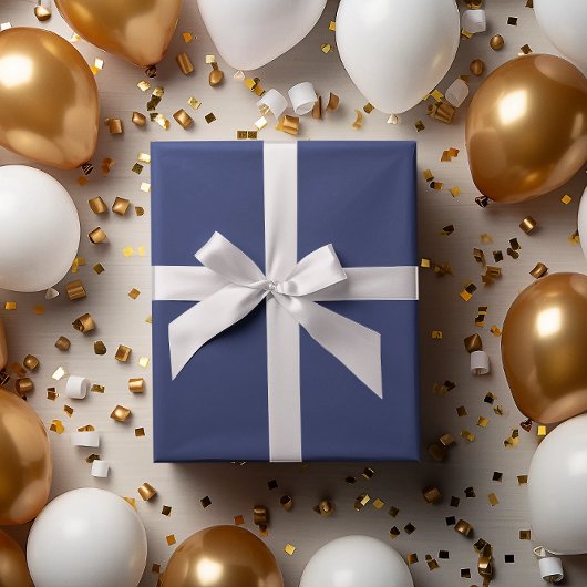 Klassieke Batch: Rich Blue Wrapping Paper Roll Cadeaupapier