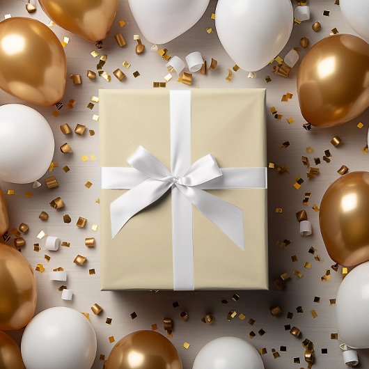 Klassieke Batch: Vanille Cream Wrapping Paper Roll Cadeaupapier