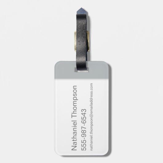 Klassieke Batman-Logo oplossing in vleermuizen Bagagelabel (Achterkant verticaal)