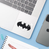Klassieke Batman-Logo oplossing in vleermuizen Sticker (Laptop met iPhone)
