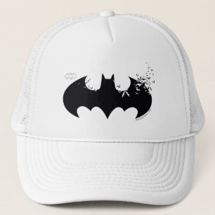 Klassieke Batman-Logo oplossing in vleermuizen Trucker Pet