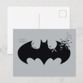 Klassieke Batman-Logo oplossing in vleermuizen Uitnodiging Briefkaart (Voorkant / Achterkant)