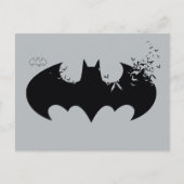Klassieke Batman-Logo oplossing in vleermuizen Uitnodiging Briefkaart (Voorkant)