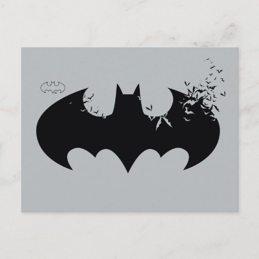 Klassieke Batman-Logo oplossing in vleermuizen Uitnodiging Briefkaart (Voorkant)