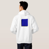 Klassieke Bauhaus Art Blue Square Hoodie (Achterkant volledig)