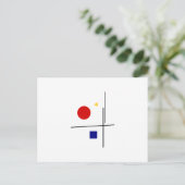 Klassieke Bauhaus Art Composition Briefkaart (Staand voorkant)