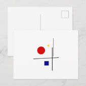 Klassieke Bauhaus Art Composition Briefkaart (Voorkant / Achterkant)