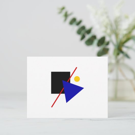 Klassieke Bauhaus Art Composition Briefkaart (Staand voorkant)