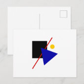 Klassieke Bauhaus Art Composition Briefkaart (Voorkant / Achterkant)