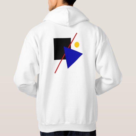 Klassieke Bauhaus Art Geometrische compositie Hoodie (Achterkant)