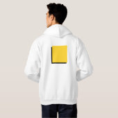 Klassieke Bauhaus Art Yellow Square Hoodie (Achterkant volledig)