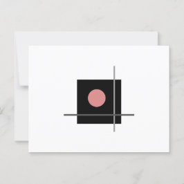 Klassieke Bauhaus Grey geometrische kunstcompositi Briefkaart