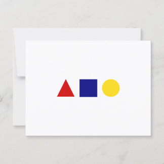 Klassieke Bauhaus kleurrijke geometrische kunst Briefkaart