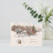 Klassieke Beatrix Potter Kerst Groeten Vakantie Feestdagenkaart (Staand voorkant)