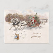 Klassieke Beatrix Potter Kerst Groeten Vakantie Feestdagenkaart (Voorkant)