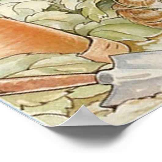 Klassieke Beatrix Potter Peter en Vrienden Poster (Hoek)