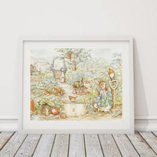 Klassieke Beatrix Potter Peter en Vrienden Poster