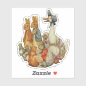 Klassieke Beatrix Potter Peter en Vrienden Sticker (Vel)