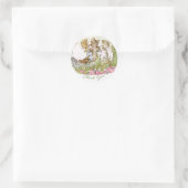 Klassieke Beatrix Potter Schattige Kitten Ronde Sticker (Tas)