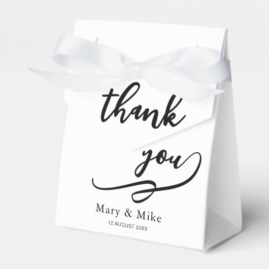 Klassieke bedankdoos voor feesten en evenementen bedankdoosjes (Voorkant Zijde)