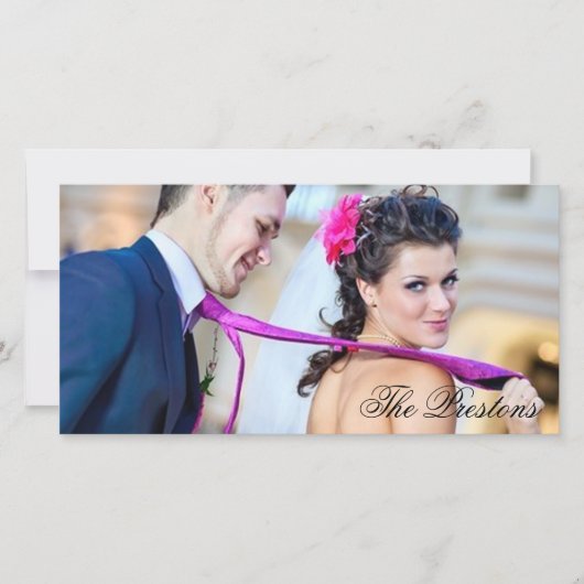 Klassieke bedankfotokaart bedankkaart (Voorkant)