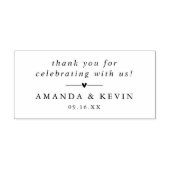 Klassieke bedankjes voor uw trouwdag rubberstempel (Afrduk)