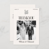 Klassieke bedankkaart (Voorkant / Achterkant)