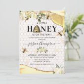 Klassieke Bee Baby Shower Kaart (Staand voorkant)