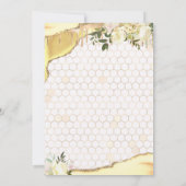 Klassieke Bee Baby Shower Kaart (Achterkant)