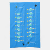 Klassieke, begeleidende keukenhanddoek (Verticaal)