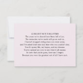 Klassieke begrafenis hartelijke foto bedankkaart (Achterkant)