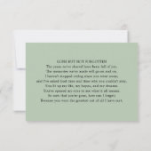 Klassieke begrafenis hartelijke foto bedankkaart (Achterkant)