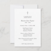 Klassieke begrafenisservice, beste aanpasbare foto notitiekaartje (Achterkant)