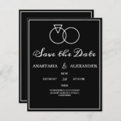 Klassieke begroting eenvoudig sparen de Kaart van  (Voorkant / Achterkant)