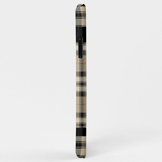 Klassieke Beige en Zwart geruite iPhone / iPad hoe Case-Mate iPhone Case (Achterkant/rechts)