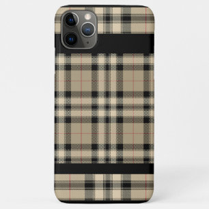 Klassieke Beige en Zwart geruite iPhone / iPad hoe Case-Mate iPhone Case