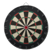 Klassieke beige en zwarte dartboard dartbord (Voorkant)