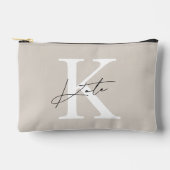 Klassieke Beige Monogram Bruidsmeisje Cadeau Etui (Voorkant)