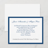 Klassieke bekendmaking Verloving Kaart (Voorkant / Achterkant)